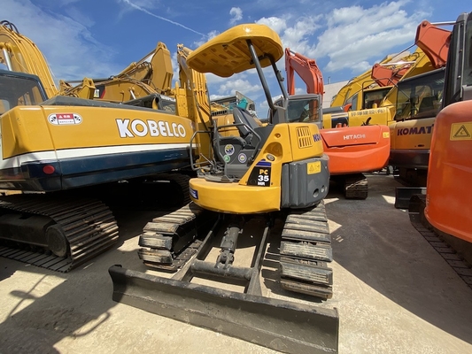 3915KG3 PC35MR-2 Kullanılmış Hidrolik Paletli Komatsu Ekskavatör 3 Ton