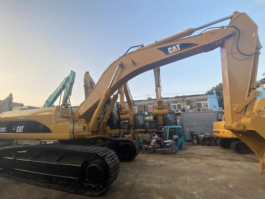 30t İkinci El CAT 330CL Hidrolik Paletli Ekskavatör 1.7m3 Kova 35108kg