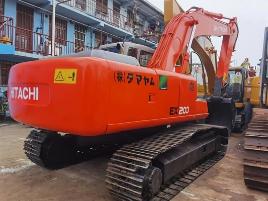 20t Kullanılmış Hitachi EX200-5 Paletli Hidrolik Ekskavatör, 0.8m3 Kovalı 18824.1kg