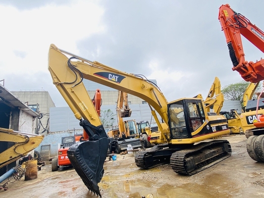 Orijinal Japonya Cat 320b ikinci el kazık makinesi, Caterpillar kullanılmış 20 tonluk ray kazık makinesi.
