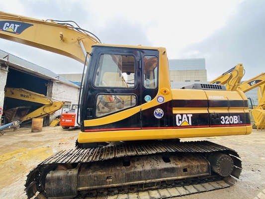 Orijinal Japonya Cat 320b ikinci el kazık makinesi, Caterpillar kullanılmış 20 tonluk ray kazık makinesi.