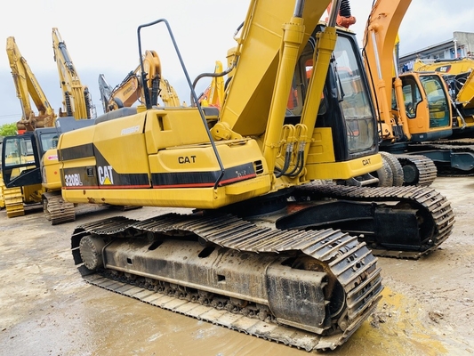 Orijinal Japonya Cat 320b ikinci el kazık makinesi, Caterpillar kullanılmış 20 tonluk ray kazık makinesi.