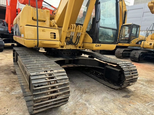 İkinci el CAT Caterpillar 320C Hidrolik sürünen kazıcı inşaat makineleri 20 ton