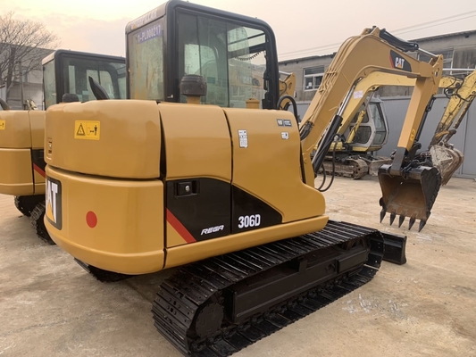 Orijinal Japonya Cat 306D ikinci el hidrolik sürünen kazıcı, Caterpillar kullanılmış ray kazıcı 6 ton