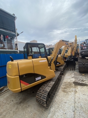 Orijinal Japonya Cat 306D ikinci el hidrolik sürünen kazıcı, Caterpillar kullanılmış ray kazıcı 6 ton
