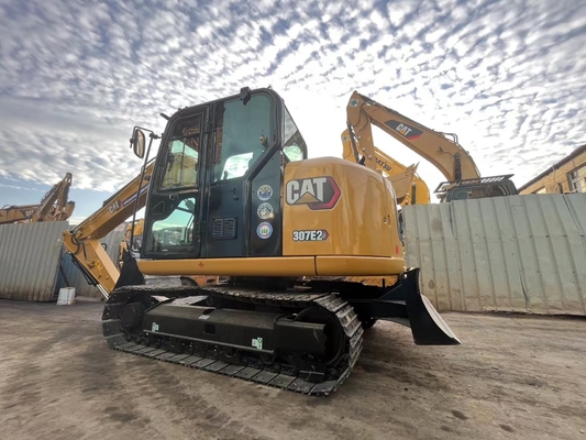 Orijinal Japonya Cat 307E ikinci el kazıcı, Caterpillar kullanılmış ray kazıcı 7 ton