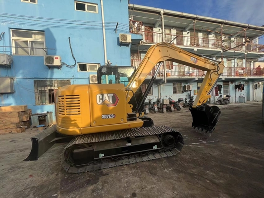 Orijinal Japonya Cat 307E ikinci el kazıcı, Caterpillar kullanılmış ray kazıcı 7 ton