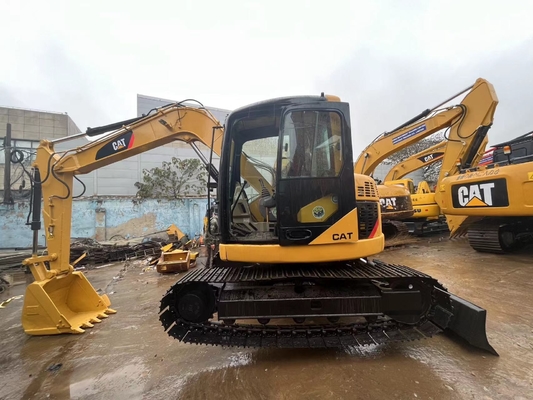 Orijinal Japonya Cat 308D ikinci el kazık makinesi, Caterpillar kullanılmış ray kazık makinesi 8 Ton