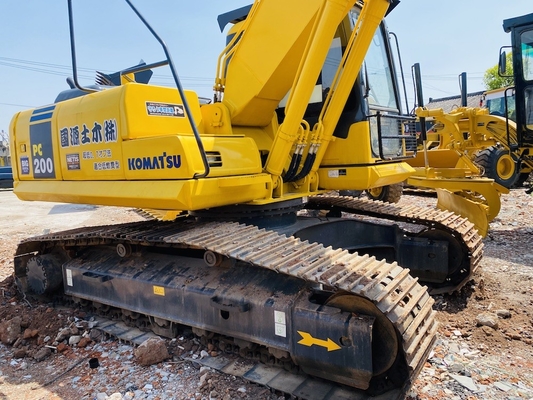 20 Ton Asıl Japonya İkinci El Komatsu PC200-7 Sürünen Kazıcı Satışta