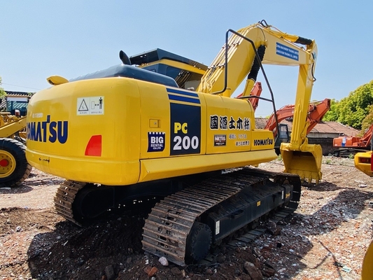 20 Ton Asıl Japonya İkinci El Komatsu PC200-7 Sürünen Kazıcı Satışta