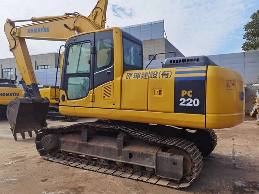 22 Ton Asıl Japonya İkinci El Komatsu PC220-7 Sürünen Kazıcı Satışta