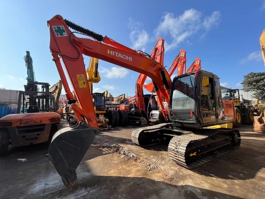 13 tonluk orijinal Japon kullanılmış Hitachi ZX130 sürünen kazıcı 66 kW motor gücü ve 0.52m3 kova kapasitesi ile