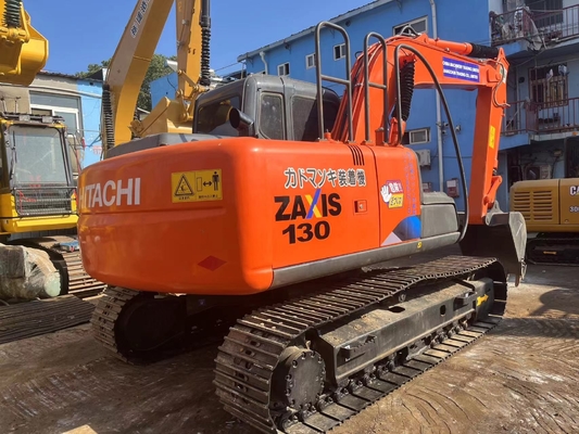 13 tonluk orijinal Japon kullanılmış Hitachi ZX130 sürünen kazıcı 66 kW motor gücü ve 0.52m3 kova kapasitesi ile