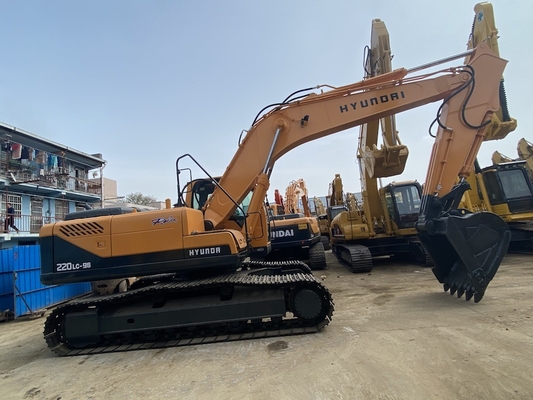 22 Ton Asıl Japonya İkinci El Hyundai R220 Crawler Excavator