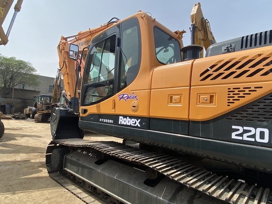 22 Ton Asıl Japonya İkinci El Hyundai R220 Crawler Excavator
