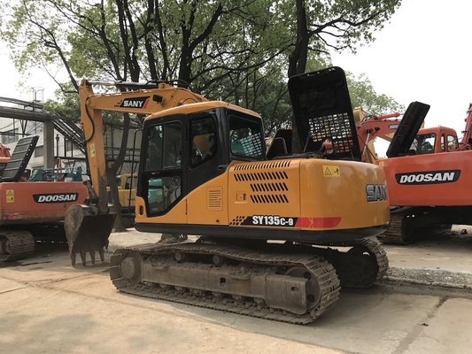 13 Ton Kullanılmış Sany SY135C-9 0,53 m3 kova kapasitesi ile hidrolik kazıcı