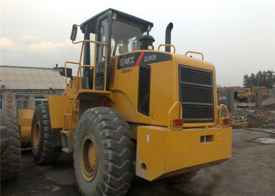 3-5 ton Kullanılmış Liugong ZL50CN tekerlekli yükleyici 1.8-5.6cbm kova yükleyici