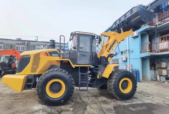5-6 ton Kullanılmış Liugong CLG860H tekerlekli yükleyici 3.5 m3 kova yükleyici