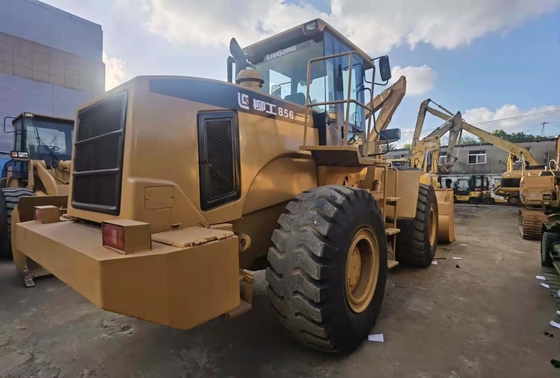 5-6 ton Kullanılmış Liugong CLG856 tekerlekli yükleyici 1.8-4.5 m3 kova yükleyici