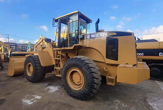 5-6 ton Kullanılmış Liugong CLG856 tekerlekli yükleyici 1.8-4.5 m3 kova yükleyici