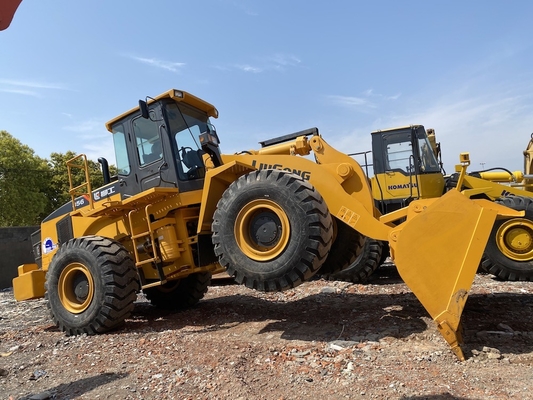 5-6 ton Kullanılmış Liugong CLG856 tekerlekli yükleyici 1.8-4.5 m3 kova yükleyici