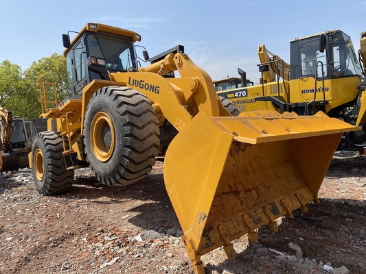5-6 ton Kullanılmış Liugong CLG856 tekerlekli yükleyici 1.8-4.5 m3 kova yükleyici