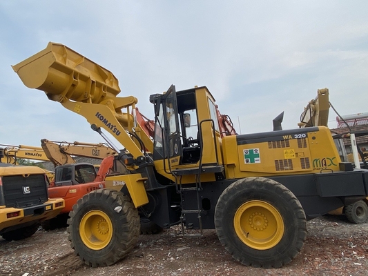 3-5 ton ikinci el Komatsu WA320-3 Tekerlekli yükleyici Kullanılmış ön yükleyici