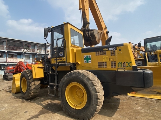 3-5 ton ikinci el Komatsu WA320-3 Tekerlekli yükleyici Kullanılmış ön yükleyici