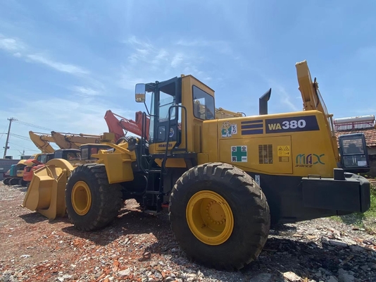 5-6 ton ikinci el Komatsu WA380-3 Tekerlekli yükleyici Kullanılmış ön yükleyici