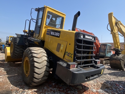 5-6 ton ikinci el Komatsu WA380-3 Tekerlekli yükleyici Kullanılmış ön yükleyici