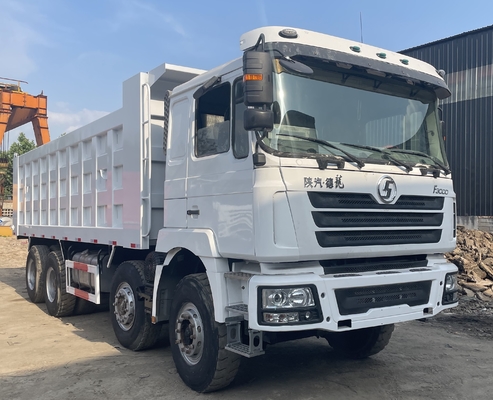 Kullanılmış SHACMAN F3000 8X4 6X4 Ağır Çöp Kamyonu 12 Lastik 400HP Çöpçü