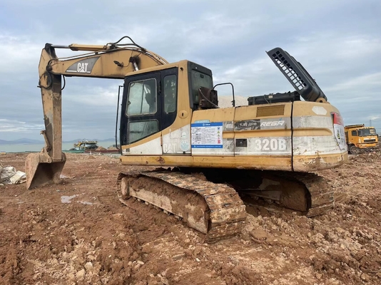Orijinal Japonya Cat 320b ikinci el kazıcı, Caterpillar kullanılmış ray kazıcı 20 ton