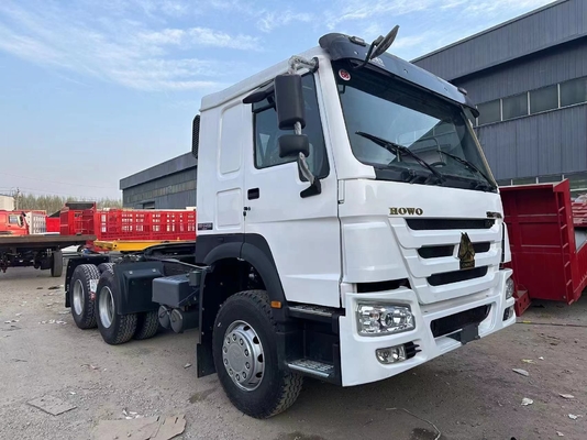 Kullanılmış Sinotruk Howo 371hp kamyon traktör römork başı 6x4 Satılık