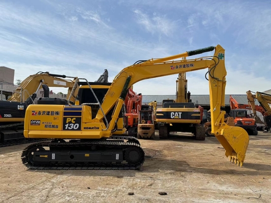 13 ton orijinal Japonya ikinci el Komatsu PC130-7 sürünen kazıcı satılık
