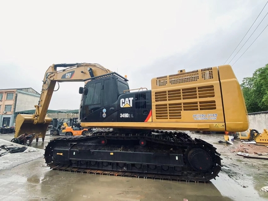 Orijinal Japonya Cat 349D ikinci el ekskavatörü, Caterpillar Kullanılmış Çizgi Ekskavatörü 49 Ton