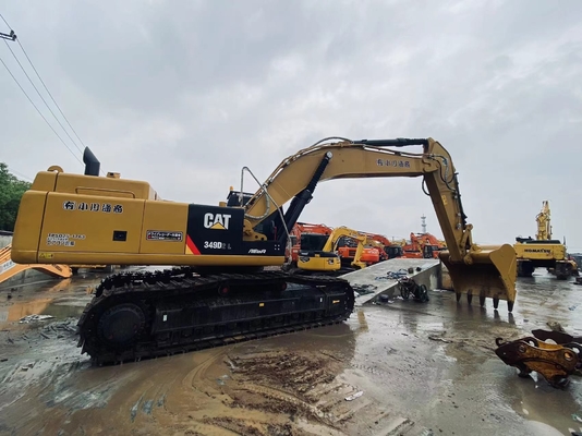 Orijinal Japonya Cat 349D ikinci el ekskavatörü, Caterpillar Kullanılmış Çizgi Ekskavatörü 49 Ton