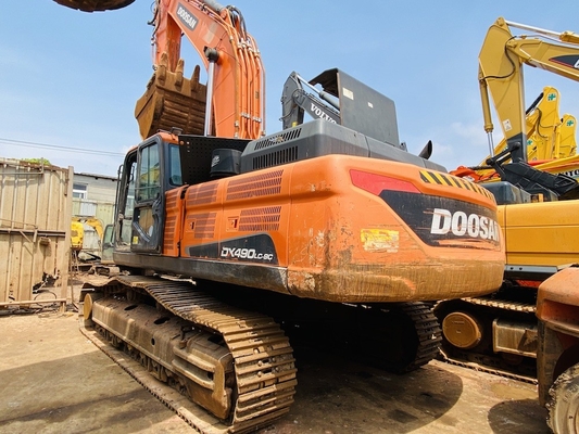 49 ton orijinal kullanılmış Doosan DX490LC-9C sürünen kazıcı 2.72 m3 kova kapasitesi ile ikinci el