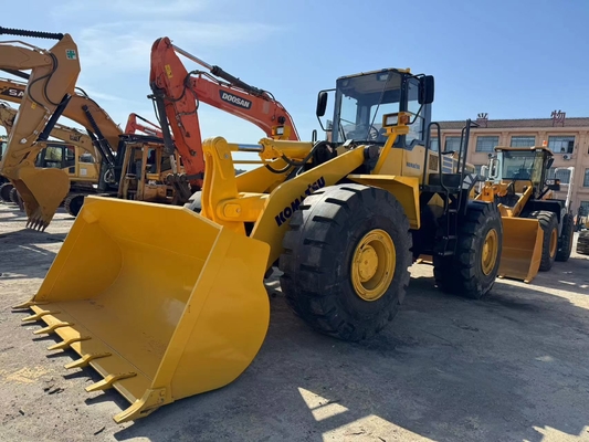 İkinci El Komatsu WA470-3 Tekerlekli Yükleyici Kullanılmış Ön Yol Yükleyici 3.9 M 3