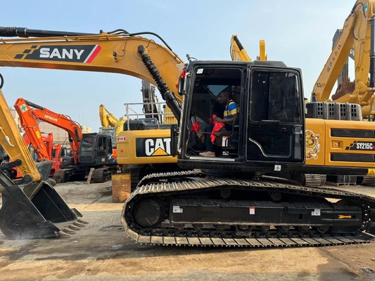 21 Ton Kullanılmış Sany SY215C Hidrolik Kazı Makinesi 1.1 M3 Kov Kapasitesiyle İkinci El Kazı Makinesi