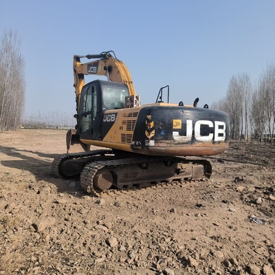 22 ton ikinci el JCB JS220LC sürünen kazıcı kullanılmış 129 KW motor gücü ve 1 M3 kova kapasitesi