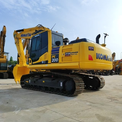 20 Ton orijinal Japonya Kullanılmış Komatsu PC200-8 hidrolik sürünen kazıcı