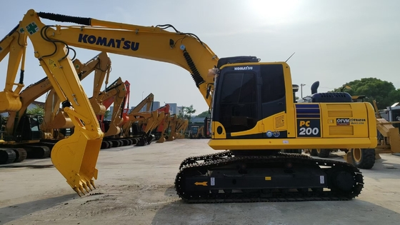 20 Ton orijinal Japonya Kullanılmış Komatsu PC200-8 hidrolik sürünen kazıcı