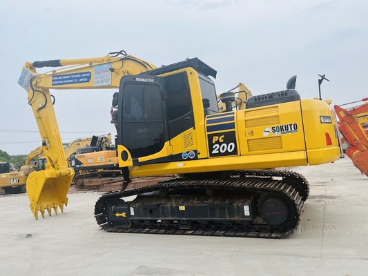 PC200-8 20 Ton Kullanılmış Backhoe Crawler Hidrolik Kazı Makinesi Asıl Japonya