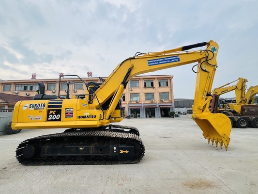 PC200-8 20 Ton Kullanılmış Backhoe Crawler Hidrolik Kazı Makinesi Asıl Japonya