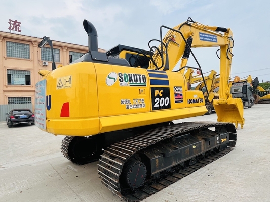 PC200-8 20 Ton Kullanılmış Backhoe Crawler Hidrolik Kazı Makinesi Asıl Japonya