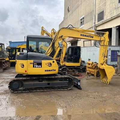 7 Ton Kullanılmış Komatsu PC78US Ekskavatör İkinci El Komatsu Crawler Excavator İnşaat Makineleri