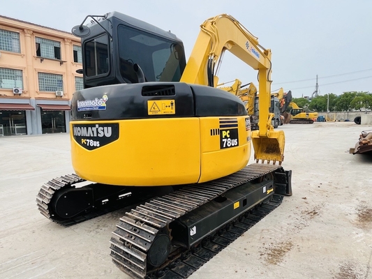Orijinal Kullanılmış Komatsu PC78US Crawler Excavator İkinci El 7 Ton Mini Excavator İnşaat Makineleri