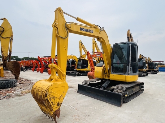Orijinal Kullanılmış Komatsu PC78US Crawler Excavator İkinci El 7 Ton Mini Excavator İnşaat Makineleri