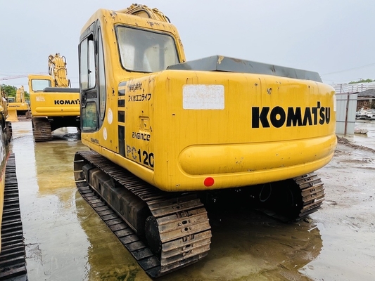 12 Ton Japonya Yapımı Kullanılmış Komatsu PC120-6 Ekskavatör İkinci El Komatsu Hidrolik Sürünen Kazıcı