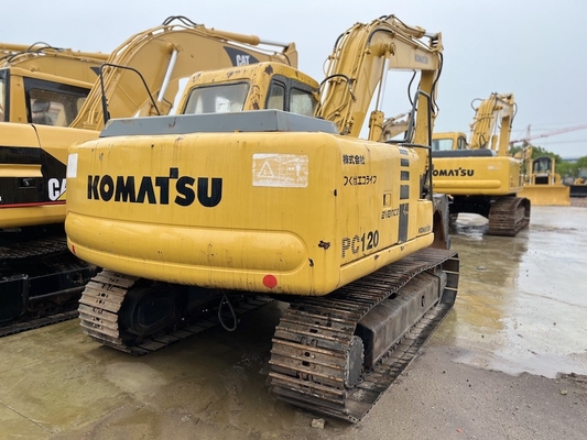 12 Ton Japonya Yapımı Kullanılmış Komatsu PC120-6 Ekskavatör İkinci El Komatsu Hidrolik Sürünen Kazıcı